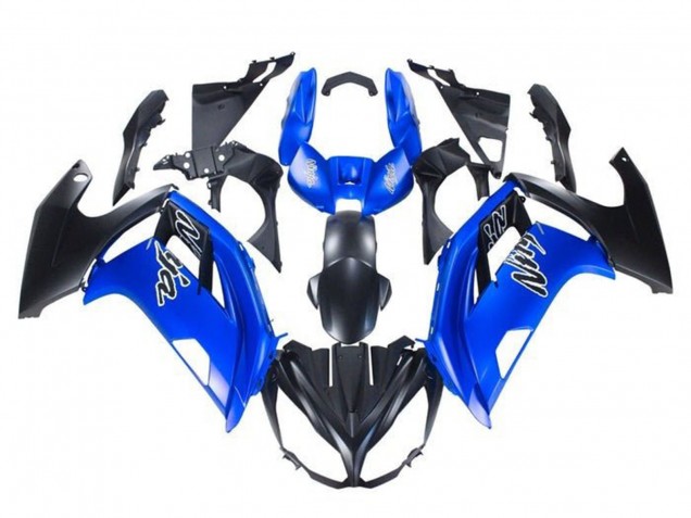 2012-2016 Kawasaki Ninja 650 EX650 Motorcycle Fairings - Blue Matte Black Australia