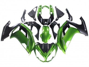 Affordable 2012-2016 Kawasaki Ninja 650 EX650 Motorcycle Fairing - Green Matte Black Australia