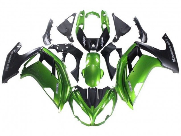 2012-2016 Kawasaki Ninja 650 EX650 Motorcycle Fairing - Green Matte Black Australia