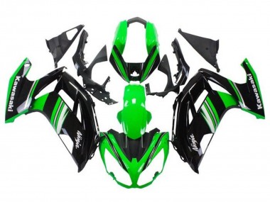 Affordable 2012-2016 Kawasaki Ninja 650 EX650 Motorcycle Fairings - Green Black White Grey Stripe Australia