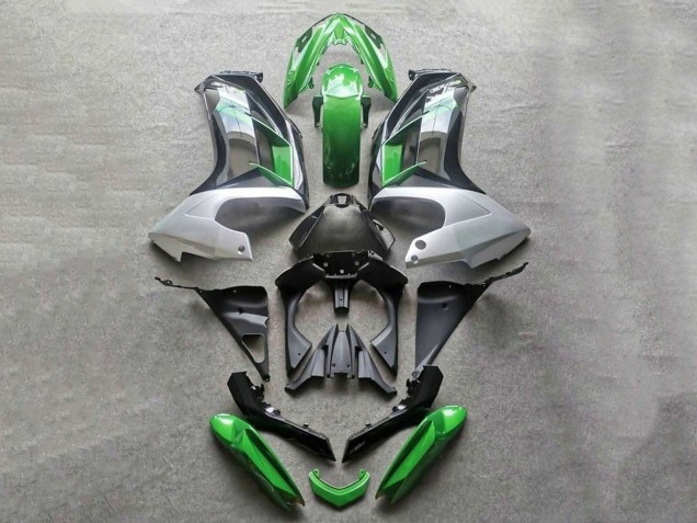2012-2016 Kawasaki Ninja 650 EX650 Motorcycle Fairings - Green Grey Black Australia