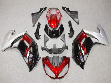 Affordable 2012-2016 Kawasaki Ninja 650 EX650 Motorcycle Fairings - Silver Red Glossy Black Australia