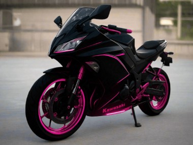 Affordable 2017-2019 Kawasaki Ninja 650 EX650 Motorcycle Fairings - Glossy Black Pink Stripe Australia