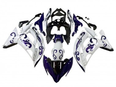 Affordable 2017-2019 Kawasaki Ninja 650 EX650 Motorcycle Fairings - White Dark Blue Black Australia