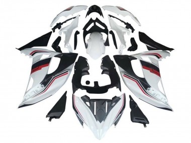 Affordable 2017-2019 Kawasaki Ninja 650 EX650 Motorcycle Fairings - White Red Black Stripe Australia