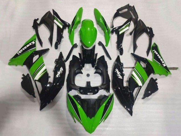 2017-2019 Kawasaki Ninja 650 EX650 Motorcycle Fairings - Green Black White Australia