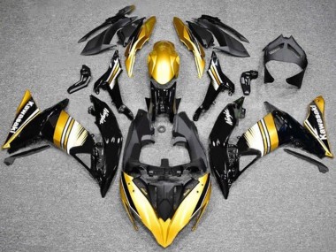 Affordable 2017-2019 Kawasaki Ninja 650 EX650 Motorcycle Fairings - Gold Black White Australia