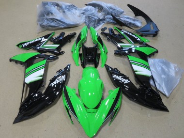 Affordable 2017-2019 Kawasaki Ninja 650 EX650 Motorcycle Fairings - Green White Glossy Black Australia