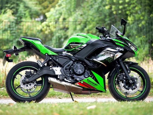 2020-2024 Kawasaki Ninja 650 EX650 Motorcycle Fairings - Green Black Red Honeycomb Australia
