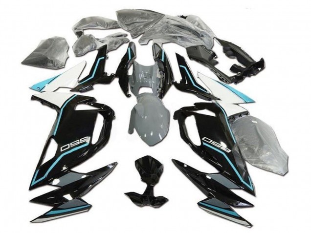 2020-2024 Kawasaki Ninja 650 EX650 Motorcycle Fairings - White Blue Glossy Black Australia