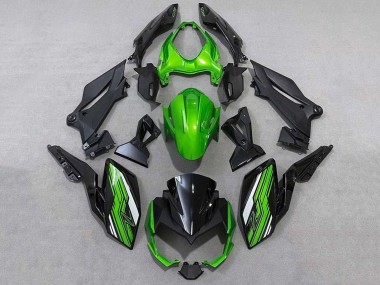 Affordable 2018-2024 Kawasaki Z400 Motorcycle Fairings - Green White Black Australia