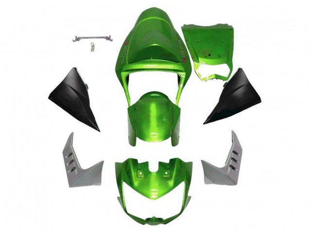 2003-2006 Kawasaki Z1000 Motorcycle Fairings - Green Matte Black Australia