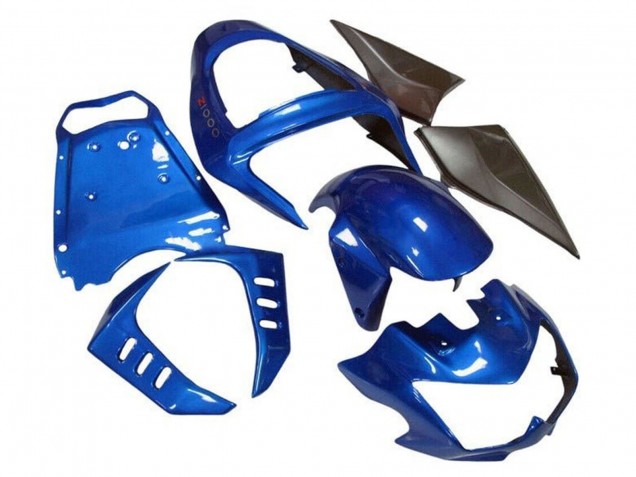 2003-2006 Kawasaki Z1000 Motorcycle Fairings - Blue Matte Black Australia