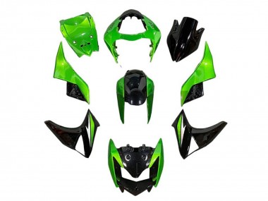 Affordable 2007-2009 Kawasaki Z1000 Motorcycle Fairings - Green Glossy Black Australia