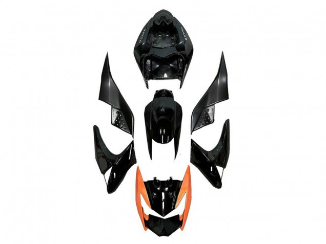 2007-2009 Kawasaki Z1000 Motorcycle Fairings - Glossy Black Orange Australia