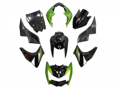 Affordable 2007-2009 Kawasaki Z1000 Motorcycle Fairings - Green Glossy Black Silver Australia