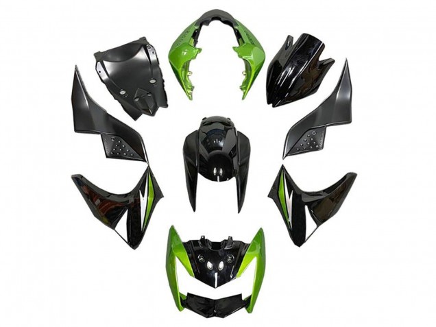 2007-2009 Kawasaki Z1000 Motorcycle Fairings - Green Glossy Black Silver Australia
