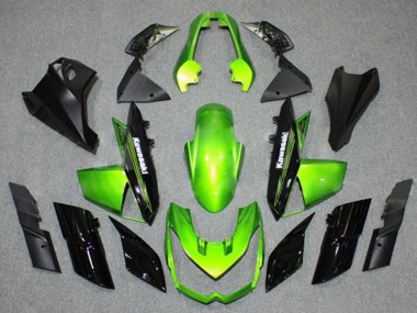 Affordable 2010-2013 Kawasaki Z1000 Motorcycle Fairings - Green Black Australia