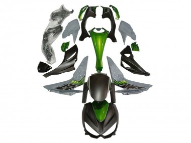 Affordable 2014-2019 Kawasaki Z1000 Motorcycle Fairings - Green Grey Matte Black Australia