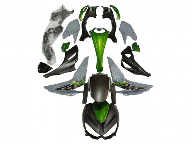 2014-2019 Kawasaki Z1000 Motorcycle Fairings - Green Grey Matte Black Australia
