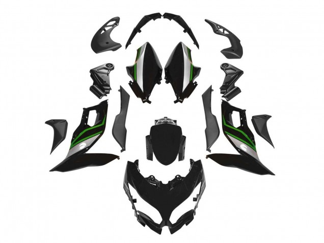 2015-2021 Kawasaki Versys 650 Motorcycle Fairings - Black Green Silver Australia