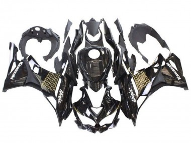Affordable 2019-2025 Kawasaki ZX25R ZX-25R Motorcycle Fairings - Glossy Black Gold White Honeycomb Australia