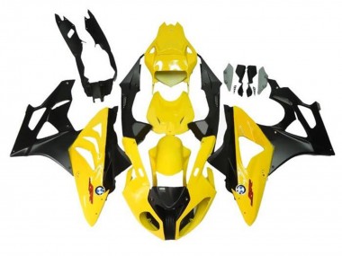 Affordable 2009-2014 BMW S1000RR Motorcycle Fairings - Yellow Matte Black Australia