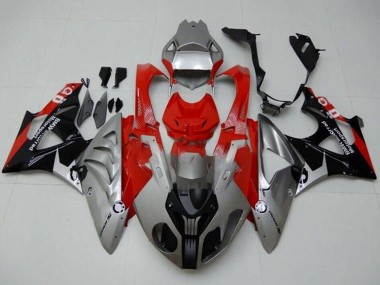 Affordable 2009-2014 BMW S1000RR Motorcycle Fairings - Silver Red Black Australia