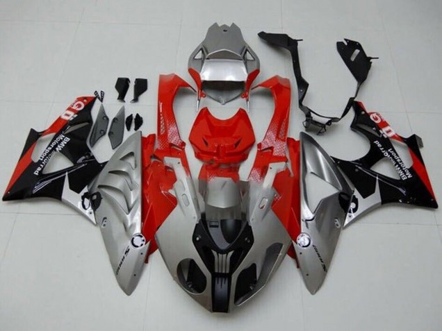2009-2014 BMW S1000RR Motorcycle Fairings - Silver Red Black Australia