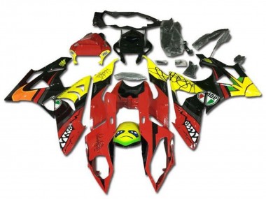 Affordable 2009-2014 BMW S1000RR Motorcycle Fairings - Yellow Red Black Shark Australia