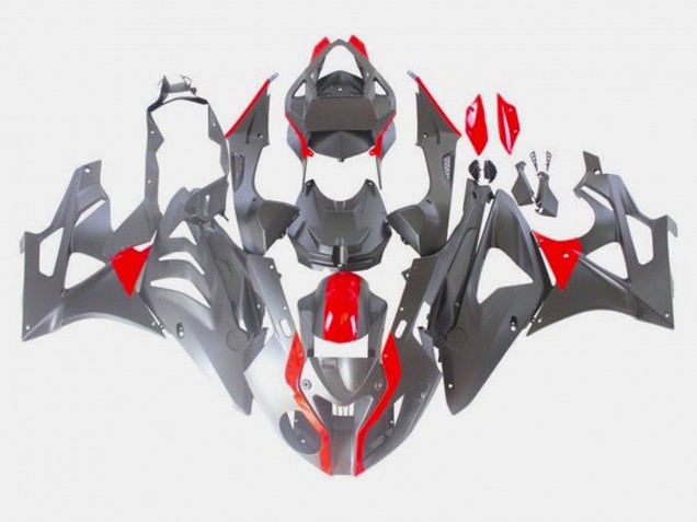 2009-2014 BMW S1000RR Bike Fairings - Red Matte Black Australia