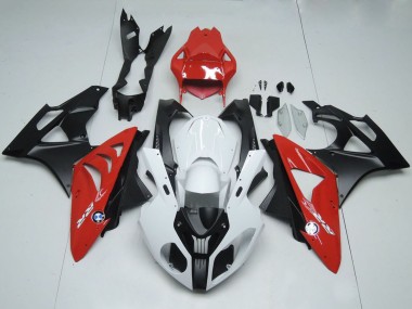 Affordable 2009-2014 BMW S1000RR Motorcycle Fairings - White Red Matte Black Australia