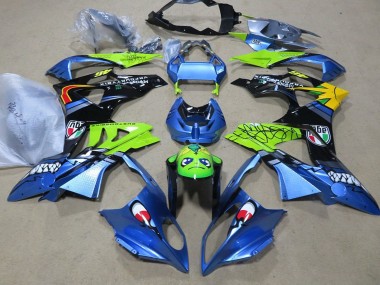 Affordable 2009-2014 BMW S1000RR Motorcycle Fairings - Blue Green Black Shark Australia