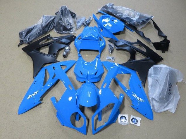 2009-2014 BMW S1000RR Bike Fairings - Blue Matte Black Australia