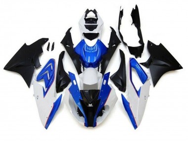 Affordable 2015-2016 BMW S1000RR Motorcycle Fairings - White Blue Matte Black Australia