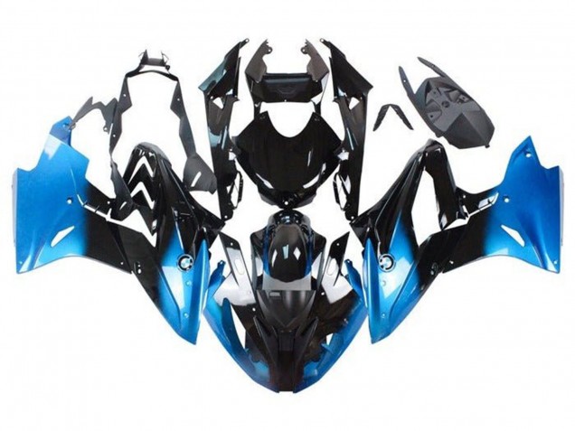 2015-2016 BMW S1000RR Motorcycle Fairings - Blue Glossy Black Australia
