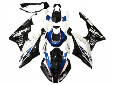 Affordable 2015-2016 BMW S1000RR Motorcycle Fairings - White Blue Glossy Black HP Australia
