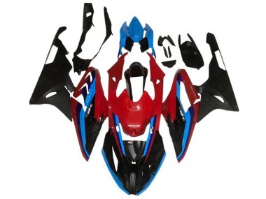 Affordable 2015-2016 BMW S1000RR Motorcycle Fairings - Red Blue Black Stripe Australia