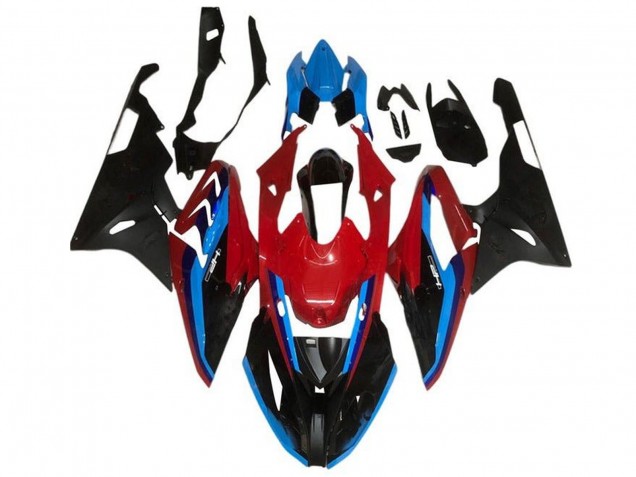 2015-2016 BMW S1000RR Motorcycle Fairings - Red Blue Black Stripe Australia