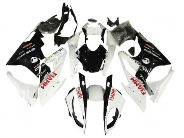 2015-2016 BMW S1000RR Motorcycle Fairings - Pearl White Black Fiamm Australia