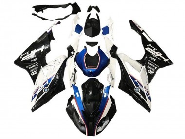 Affordable 2017-2018 BMW S1000RR Motorcycle Fairings - White Blue Glossy Black HP Australia