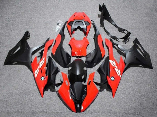 2019-2022 BMW S1000RR Motorcycle Fairing - Red White Matte Black Australia