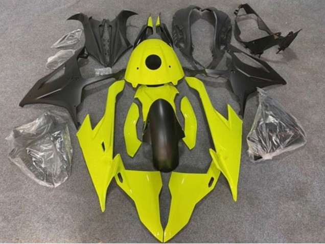 2019-2022 BMW S1000RR Motorcycle Fairings - Neon Yellow Matte Black Australia