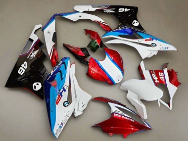 Affordable 2019-2022 BMW S1000RR Motorcycle Fairings - White Red Blue HP Australia