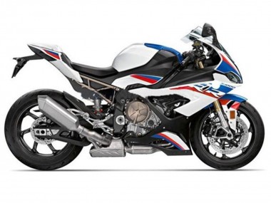 Affordable 2019-2022 BMW S1000RR Motorcycle Fairings - White Blue Red Stripe Australia