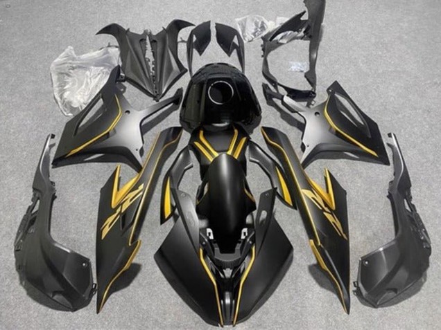 2019-2022 BMW S1000RR Motorcycle Fairings - Matte Black Gold Australia