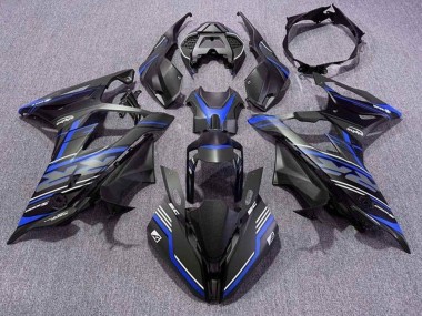 Affordable 2019-2022 BMW S1000RR Motorcycle Fairings - Matte Black Blue White Stripe Australia