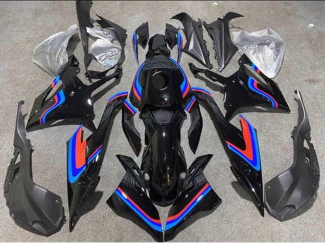 2019-2022 BMW S1000RR Motorcycle Fairings - Black Double Blue Red Australia