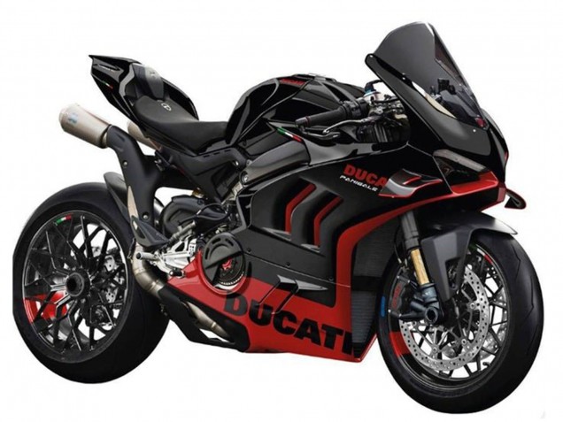 2022-2024 Ducati Panigale V4 V4S Motorcycle Fairings - Black Red Australia