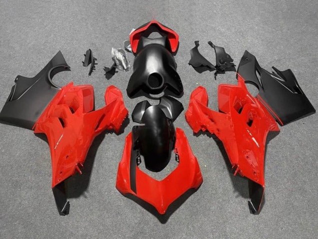 2020-2021 Ducati Panigale V4 V4S Motorcycle Fairings - Red Matte Black Australia